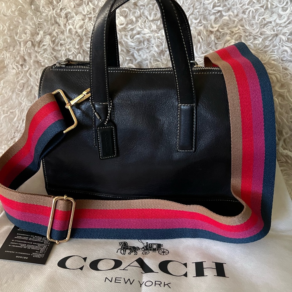 Coach Black Leather Handbag - Picture 2 of 15